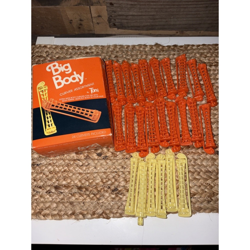 Vintage Toni Big Body Curver Hair Perm Curlers Rollers 24 Vintage 80s Gillette
